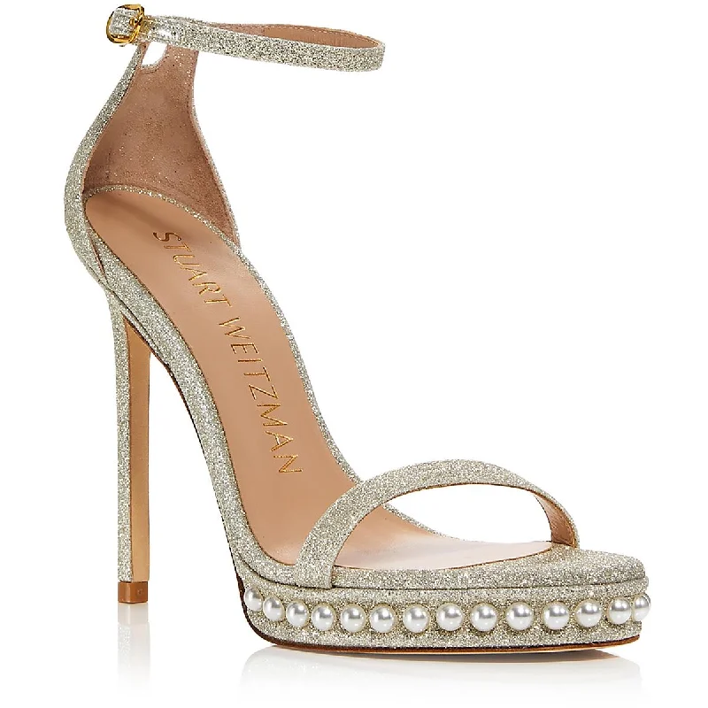 Women's shock - absorbing stiletto heel pumps for all - day wearNUDISTDISCO Womens Stilettos Open Toe Pumps