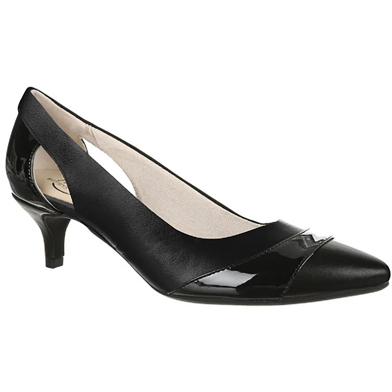 Women's cocktail party stiletto heel pumps with a unique patternMorgan Womens Pointed Toe Slip On Kitten Heels