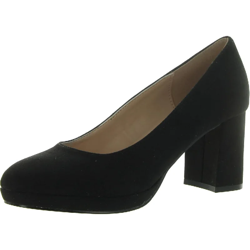 Women's hypoallergenic stiletto heel pumps for sensitive skinCooler Womens Faux Suede Slip-On Pumps