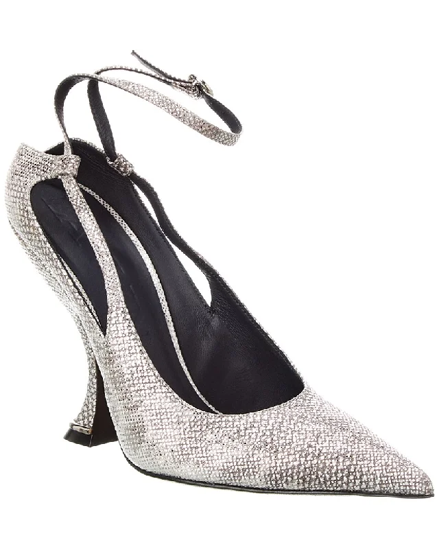 Women's peach stiletto heel pumps for a soft and feminine appealLANVIN Rita Leather Pump