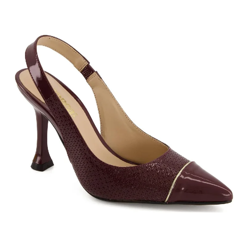 Women's mule - style stiletto heel pumps with a bow accentAndrea Stiletto Slingback Pumps