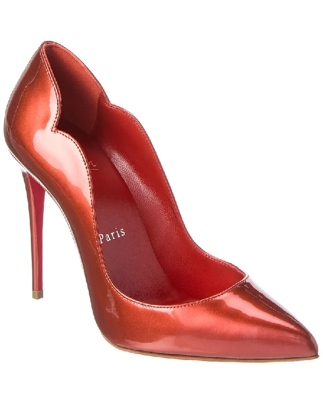 Women's evening gala stiletto heel pumps in a long - lasting colorChristian Louboutin Hot Chick 100 Patent Pump