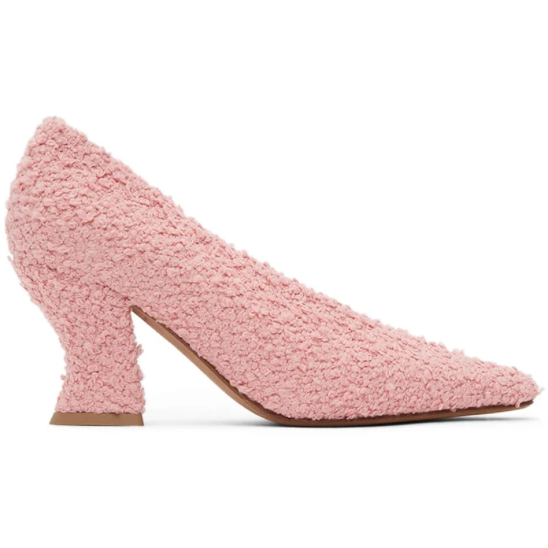 Women's strappy open - toe stiletto heel pumps with rhinestonesBottega Veneta Bouclé Almond Pumps