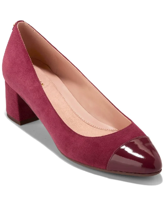 Women's snakeskin - embossed stiletto heel pumps for a bold statementCole Haan Go To Suede & Leather Pump