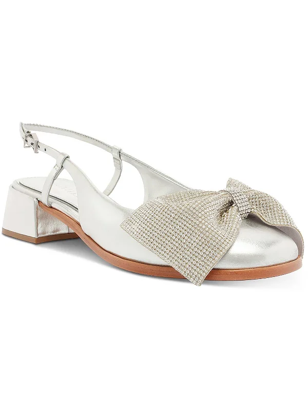 Women's shock - absorbing stiletto heel pumps for all - day wearWomens Bow Adjustable Block Heels