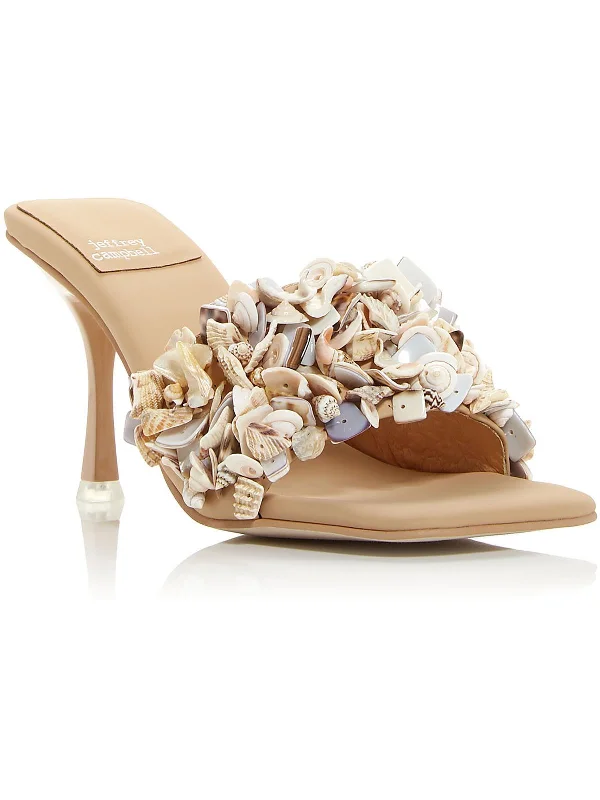 Women's date - night stiletto heel pumps with a sexy silhouetteWomens Slip On Heels Slide
