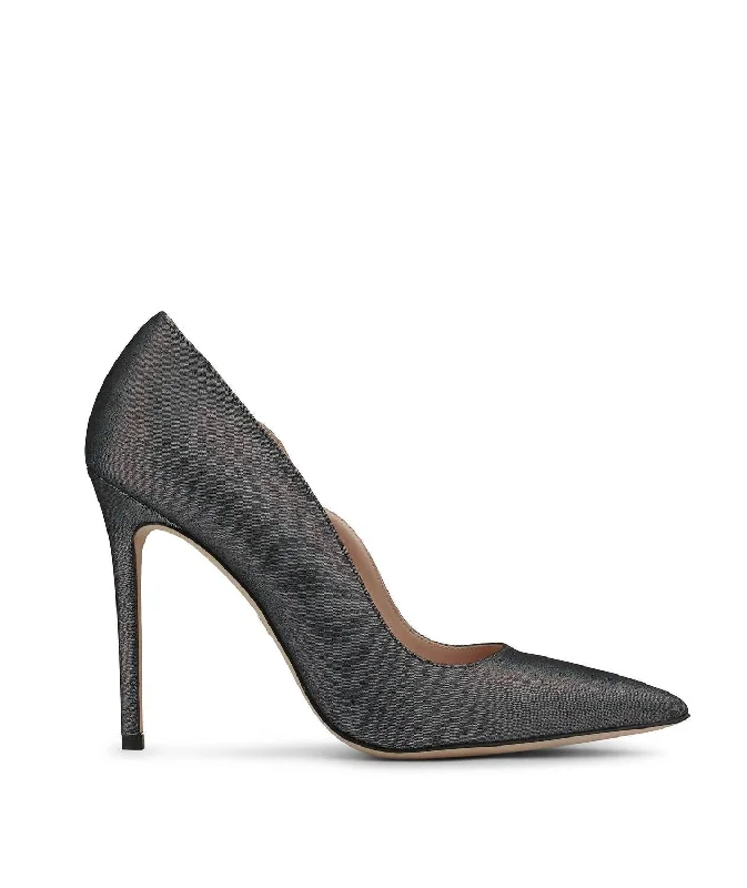 Women's bronze stiletto heel pumps for a warm and metallic lookWomen's Grace Holographic Stiletto Heel Pumps In Black Grey
