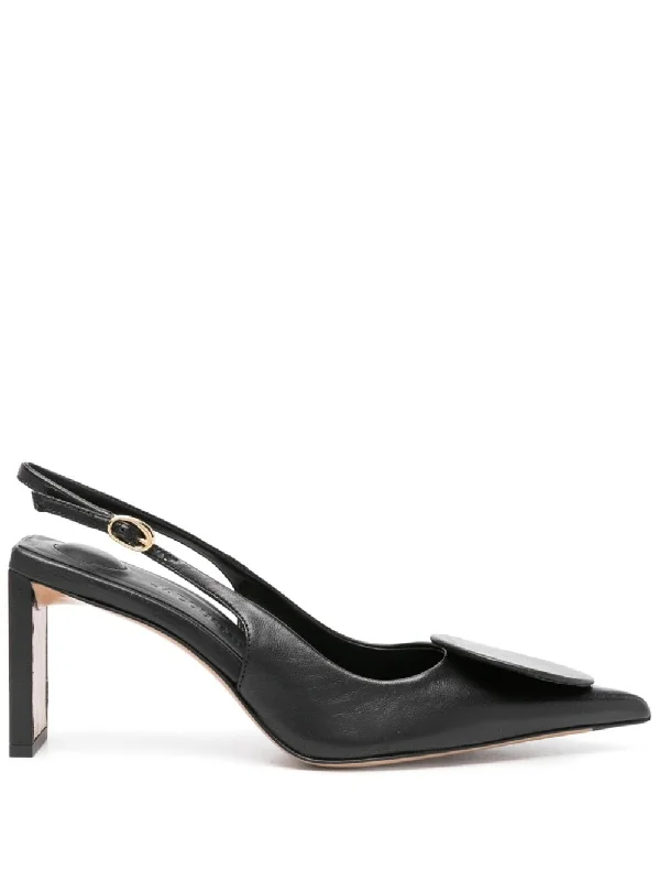 Women's patent leather stiletto heel pumps with a high - shine finishJacquemus Women's With Heel