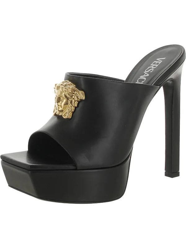 Women's cork - sole stiletto heel pumps for a natural touchWomens Faux Leather Slip On Pumps