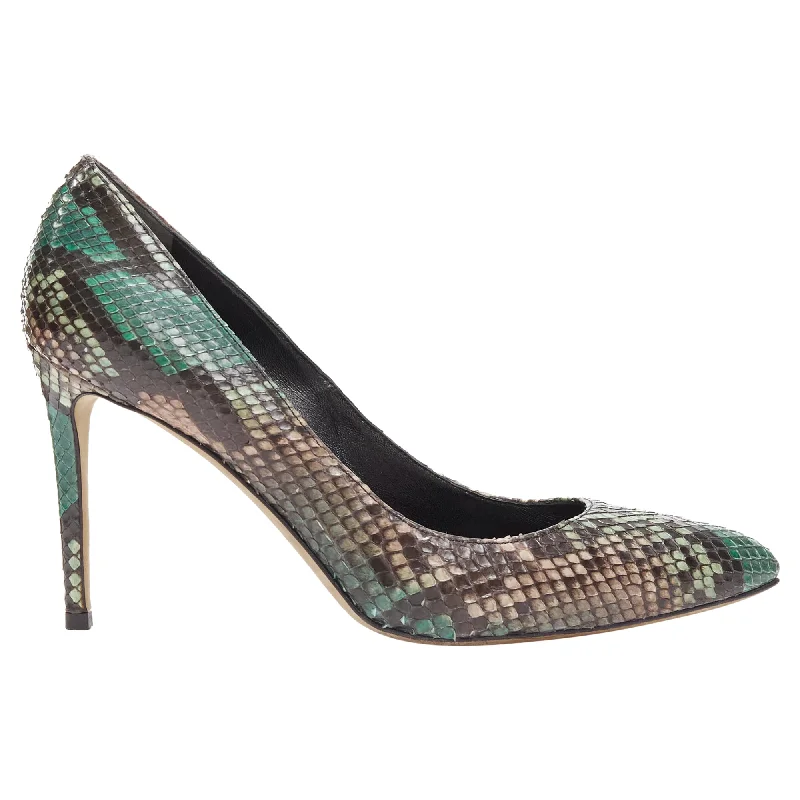 Women's microfiber stiletto heel pumps with moisture - wicking propertiesGucci exclive scaled leather classic heel pumps