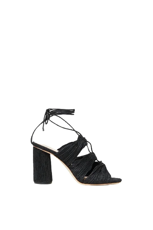 Women's ankle - strap stiletto heel pumps with a cut - out detailTeresa High Heel Sandal In Black