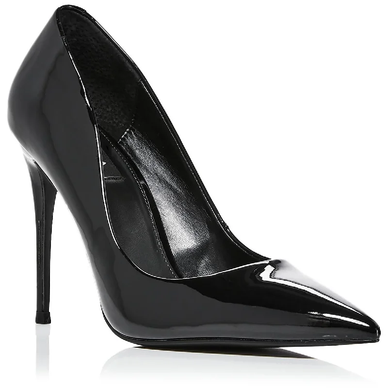 Women's strappy open - toe stiletto heel pumps with rhinestonesBRIT Womens Patent Pointed Toe Pumps