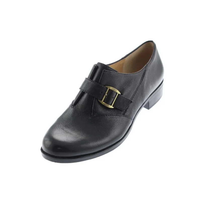 Women's non - slip stiletto heel pumps for safety on slippery floorsFrida Womens Leather Shooties Loafer Heels