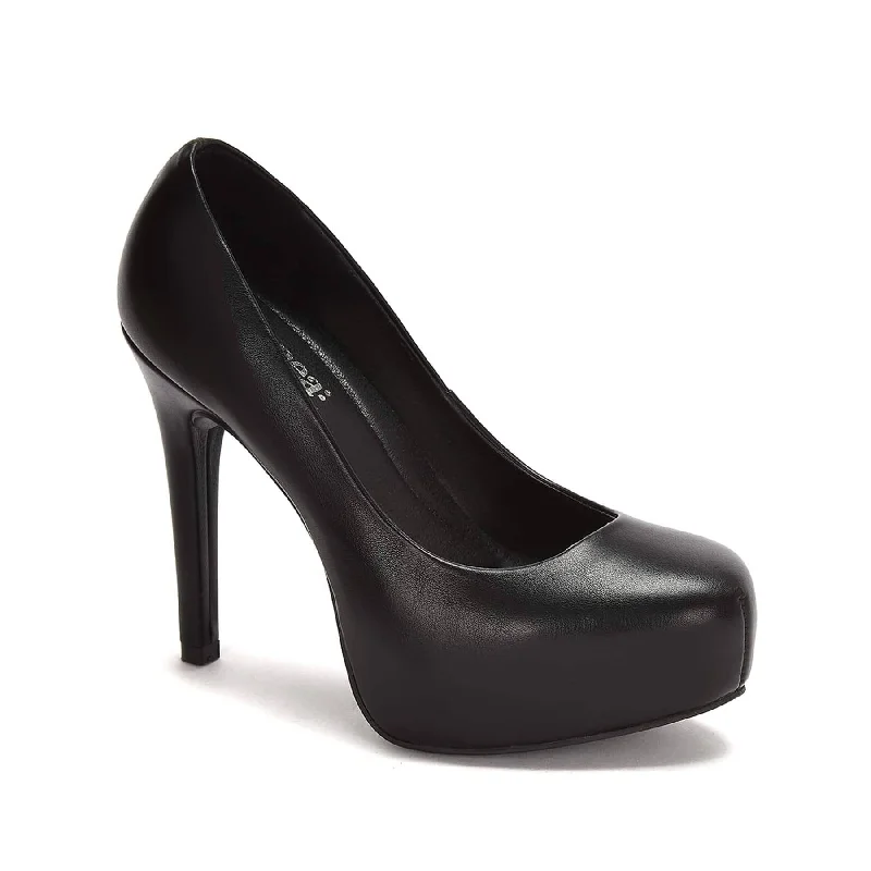 Women's prom stiletto heel pumps in a shimmery fabricAndrea High Heel Platform Stilettos