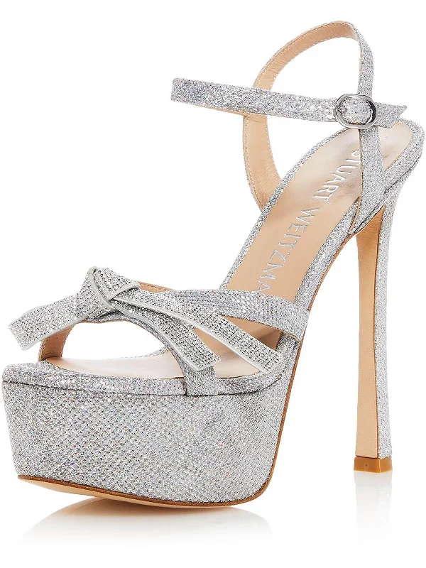Women's arch - support stiletto heel pumps for better comfortSW MGA BOW PLATFORM SANDAL Womens Leather Open Toe Pumps
