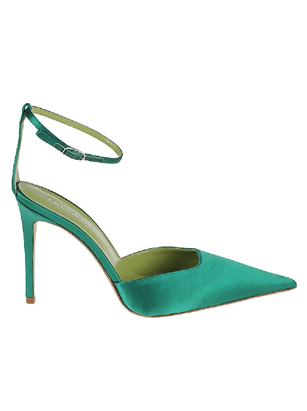 Women's metallic leather stiletto heel pumps with a reflective surfaceLella Baldi Women's With Heel