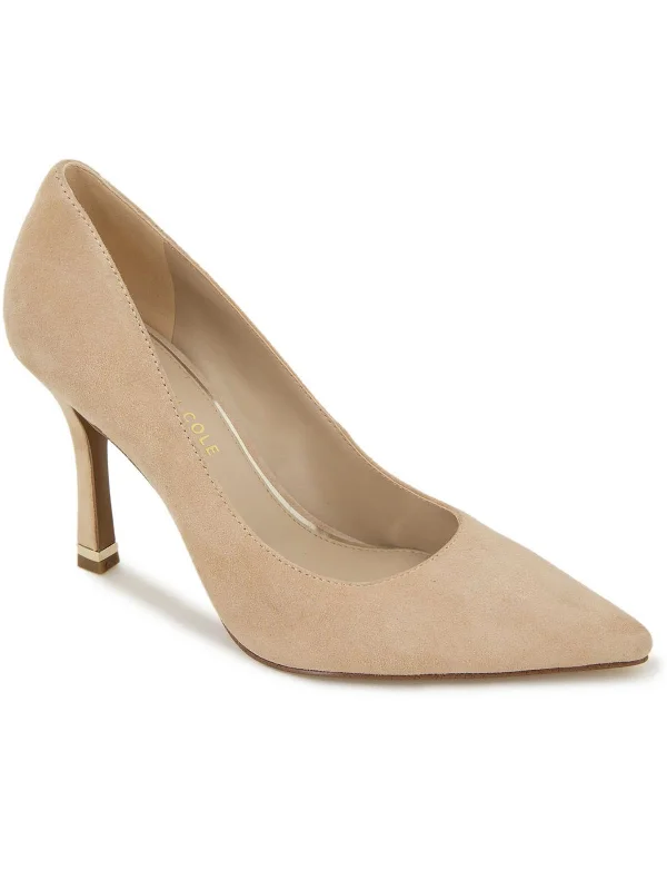 Women's party stiletto heel pumps with a glittery finishRomi Pump Womens Suede Pointed Toe Pumps