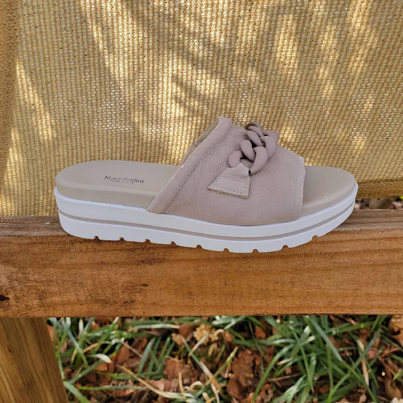 Women's shock - absorbing stiletto heel pumps for all - day wearE218840D Platforms In Sierra Beige