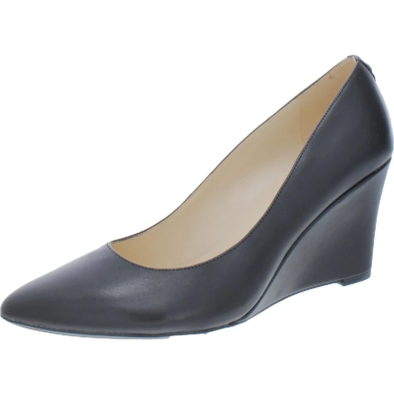 Women's satin - lined stiletto heel pumps for extra comfortCal9X9 Womens Padded Insole Pointed Toe Wedge Heels