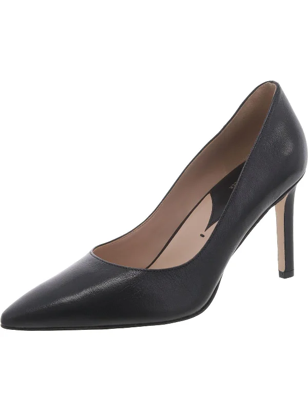 Women's hypoallergenic stiletto heel pumps for sensitive skinAdele Womens Faux Leather Slip-On Pumps