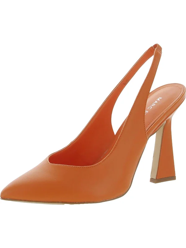 Women's satin - lined stiletto heel pumps for extra comfortScully4 Womens Faux Leather Slingback Heels