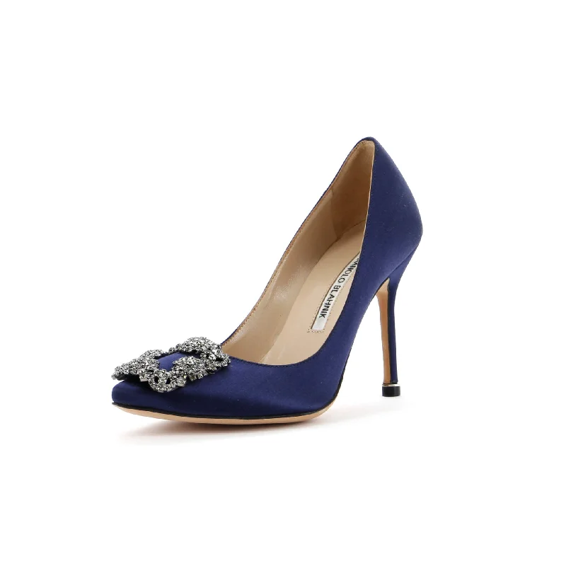 Women's strappy open - toe stiletto heel pumps with rhinestonesWomen's Hangisi Pumps Satin 105