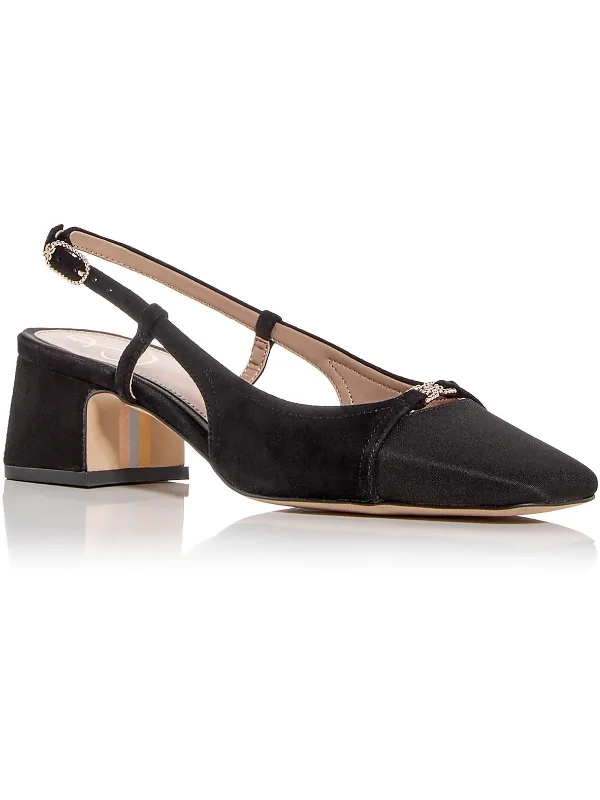 Women's burgundy stiletto heel pumps for a sophisticated appearanceTarra 2  Womens Block Heel Slingback Heels