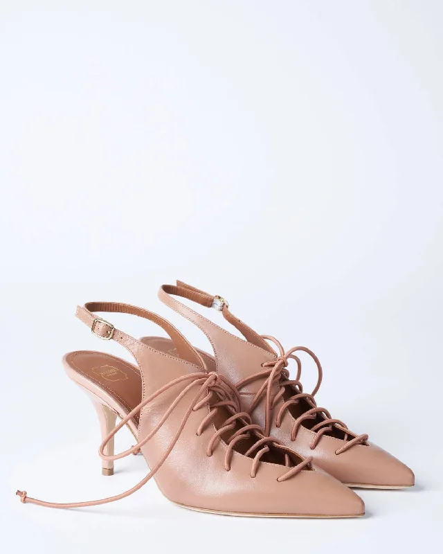 Women's peach stiletto heel pumps for a soft and feminine appealAlessandra 70 Heel In Nude