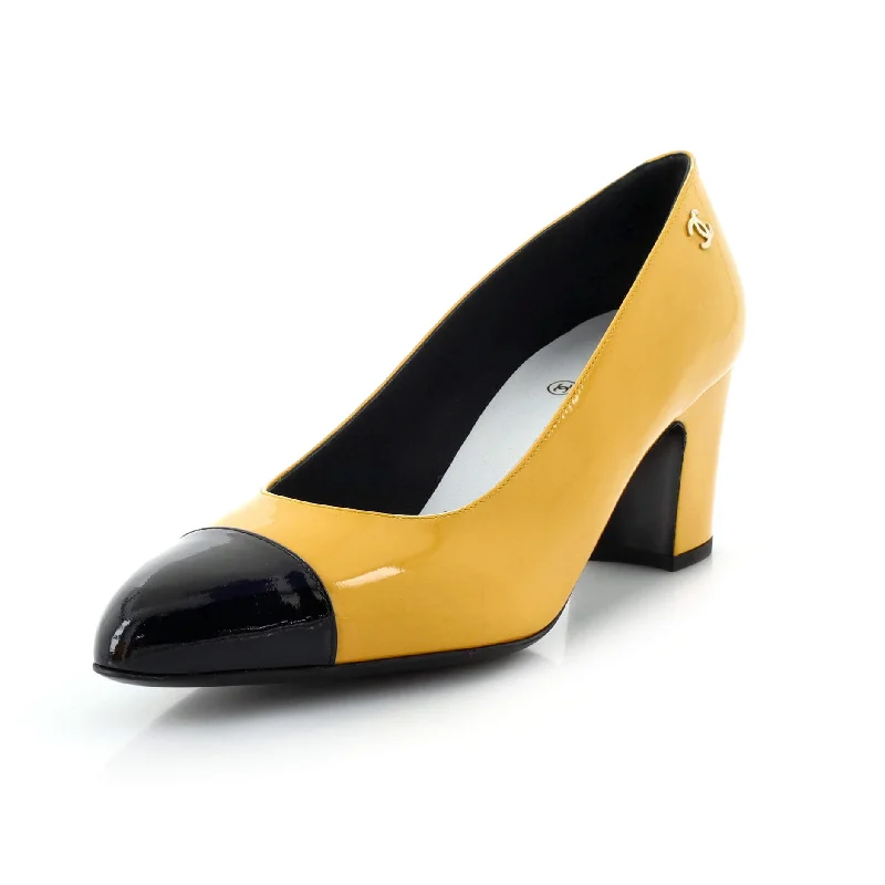Women's red - carpet stiletto heel pumps for a glamorous eventWomen's Cap Toe Pumps Patent