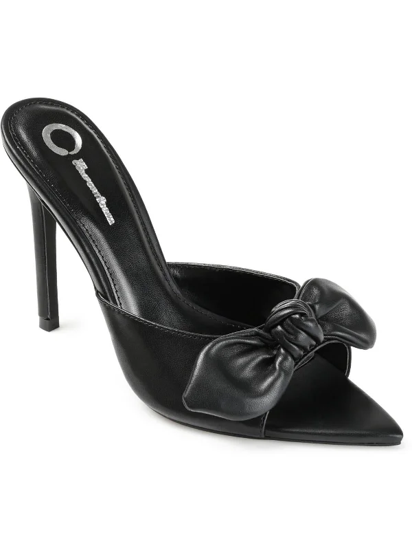 Women's mesh - paneled stiletto heel pumps for breathabilityZELAH Womens Faux Leather Open Toe Pumps