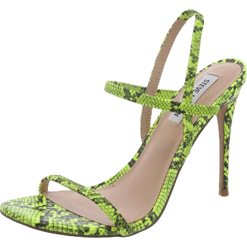 Women's ankle - strap stiletto heel pumps with a cut - out detailGabriella Womens Snake Print Slip-On Pumps