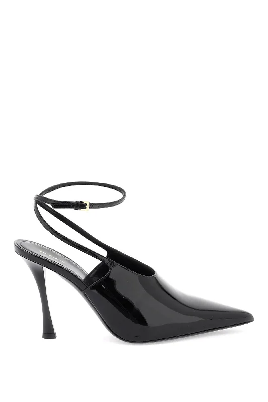 Women's padded - insole stiletto heel pumps for added comfortGivenchy Patent Leather Slingback Pumps
