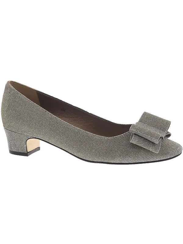 Women's stretchy stiletto heel pumps for easy on and offAustine Womens Padded Insole Bow Pumps