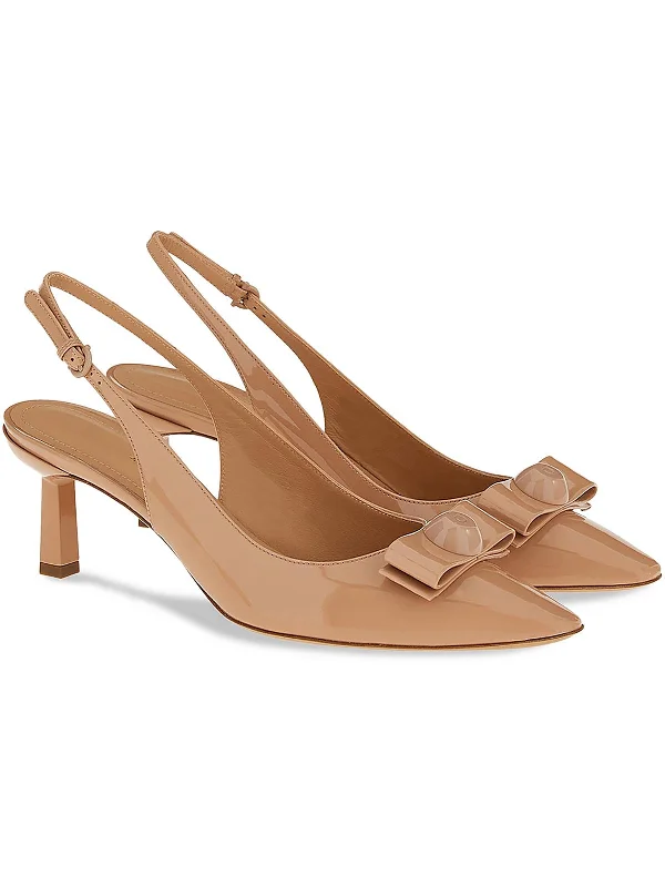 Women's lace - trimmed stiletto heel pumps with a scalloped edgeKarine 55 Womens Adjustable Pointed Toe Kitten Heels