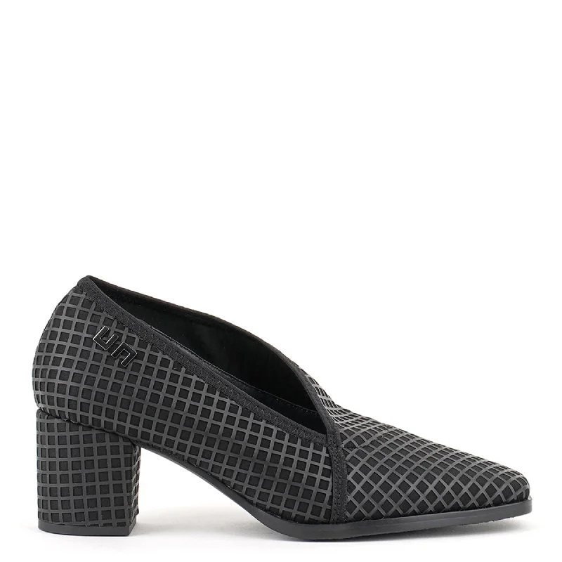 Women's mule - style stiletto heel pumps with a bow accentFold Stella Mid
