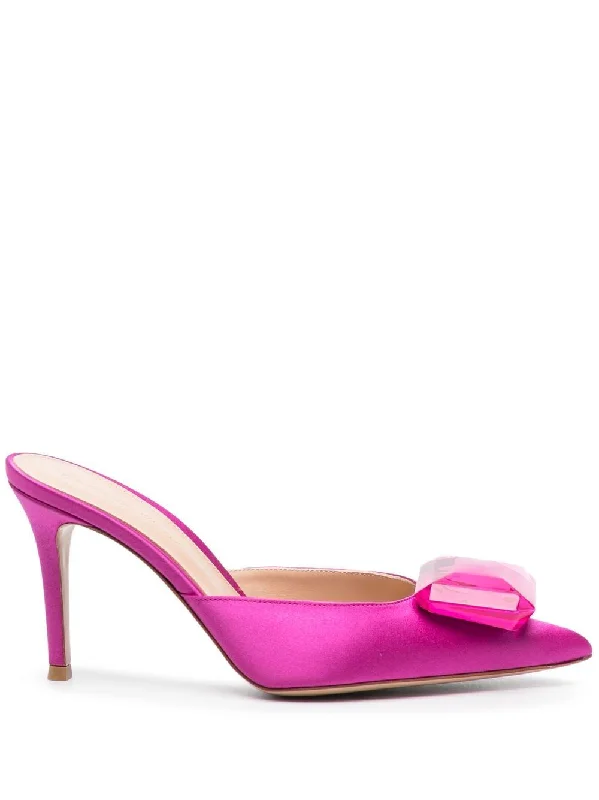 Women's platform stiletto heel pumps with a chunky soleGianvito Rossi Women's With Heel pink