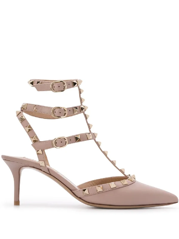 Women's mule - style stiletto heel pumps with a bow accentValentino Garavani Women's With Heel Powder