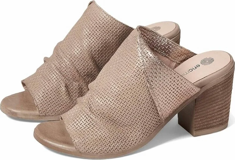 Women's stretchy stiletto heel pumps for easy on and offEclipse Sandals In Taupe