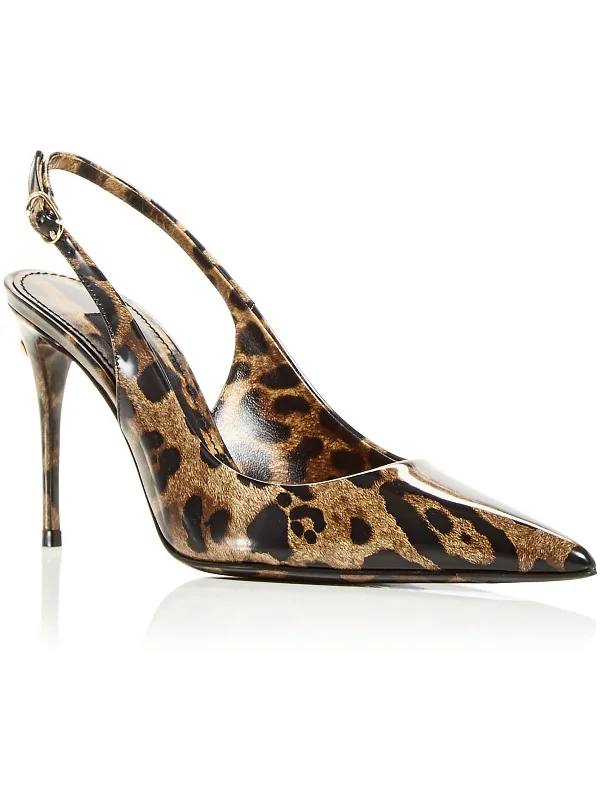 Women's cocktail party stiletto heel pumps with a unique patternWomens Leather Pointed toe Pumps