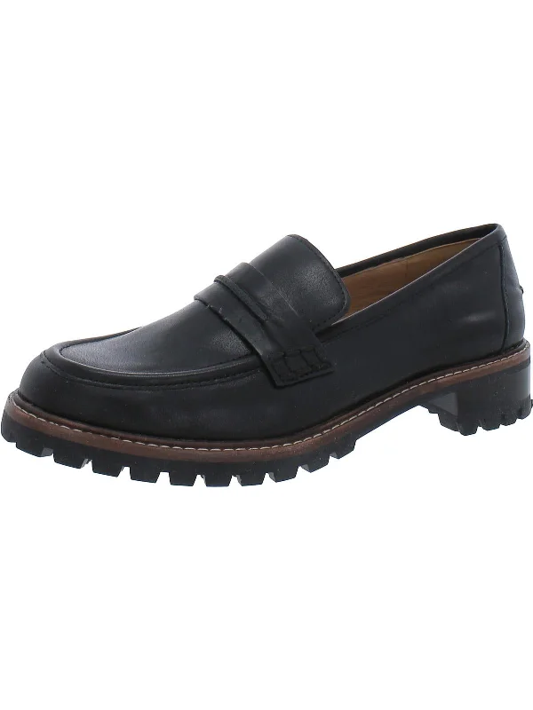Women's burgundy stiletto heel pumps for a sophisticated appearanceWomens Leather Slip On Loafer Heels