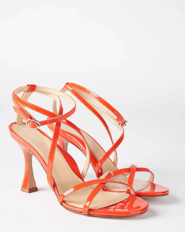 Women's charcoal gray stiletto heel pumps for a neutral yet stylish optionLottie Heel In Tropical Sunset