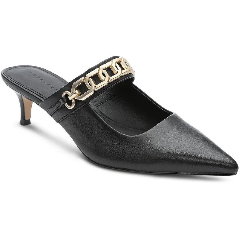 Women's date - night stiletto heel pumps with a sexy silhouetteAlist Womens Leather Pointed Toe Kitten Heels