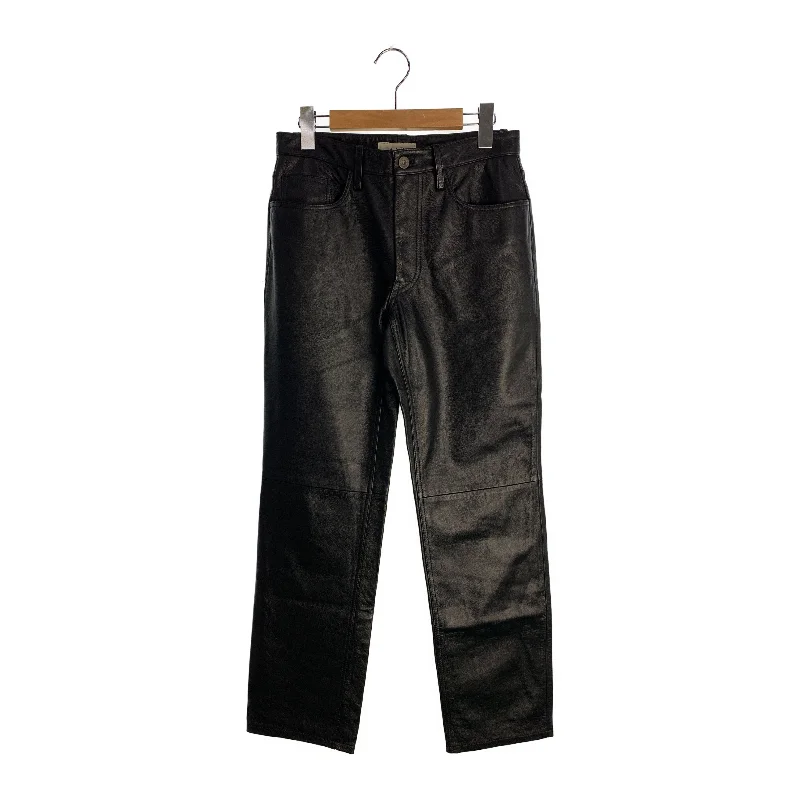 yohji yamamoto A.A.R/Straight Pants/M/Black/Leather/