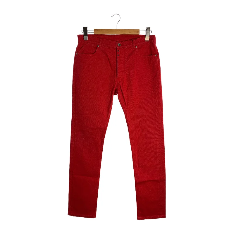 Maison Martin Margiela/Straight Pants/50/Red/Cotton/S50LA0063