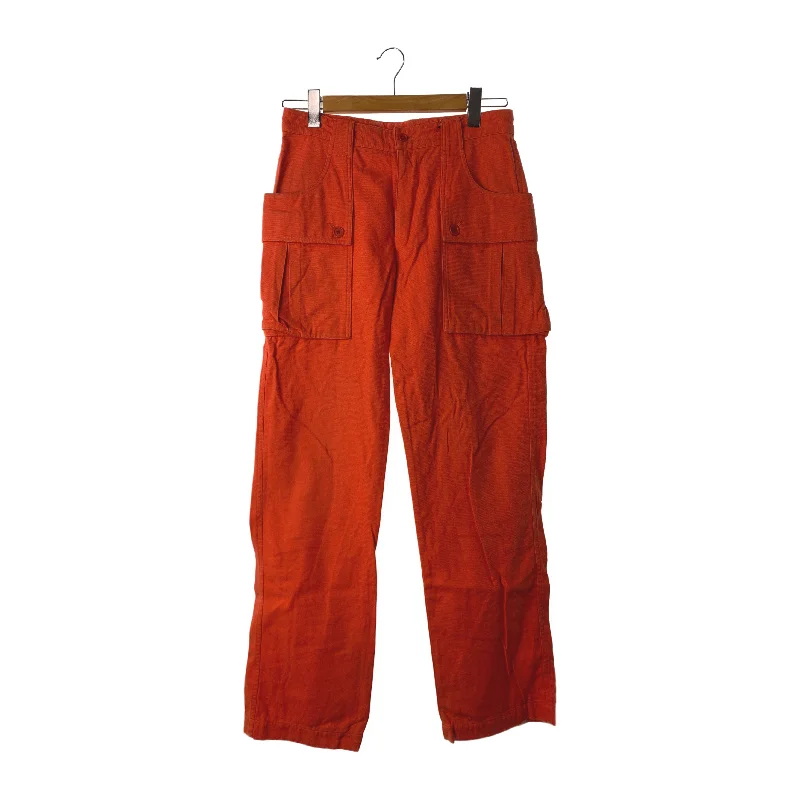 ISSEY MIYAKE/Straight Pants/2/Orange/Nylon/ME41FF046