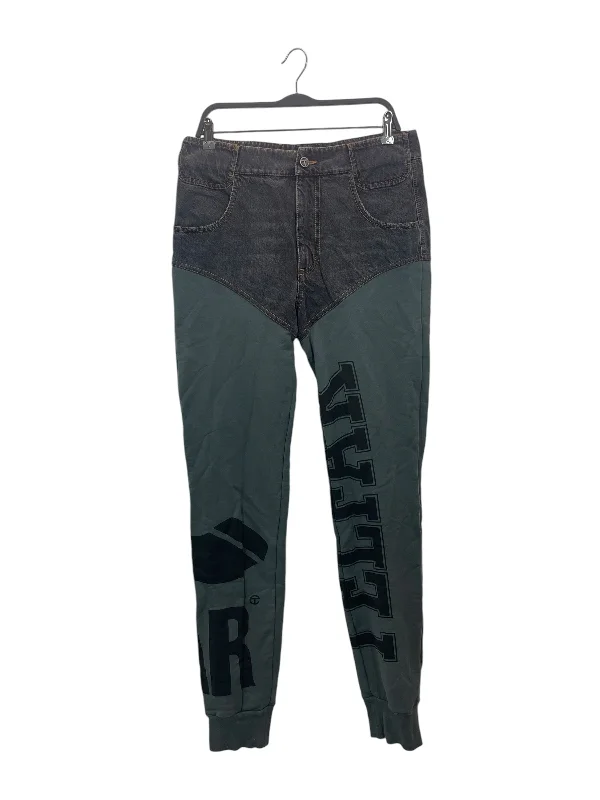 Telfar/Pants/L/Cotton/GRY/All Over Print/Green Jogger Sweats