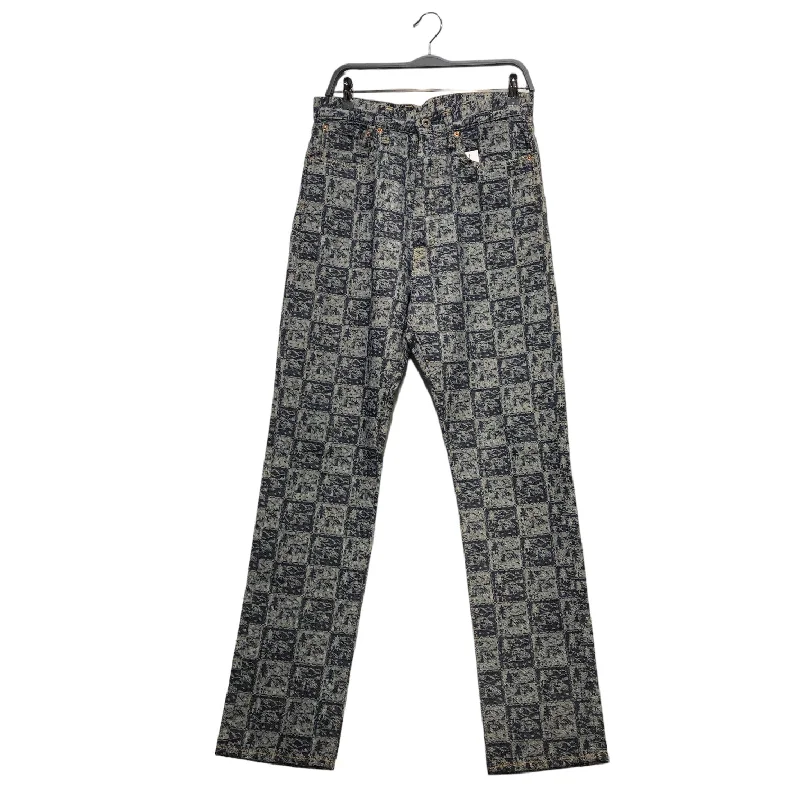 KAPITAL/Straight Pants/32/Cotton/IDG/All Over Print/KAPITAL MOUNTAIN ROOTS PANTS