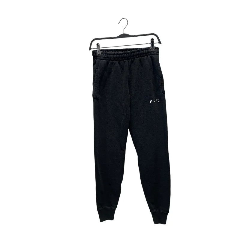 OFF-WHITE/Pants/S/Cotton/BLK/Graphic/CARAVAGGIO DIAGNAL PRINT/joggers