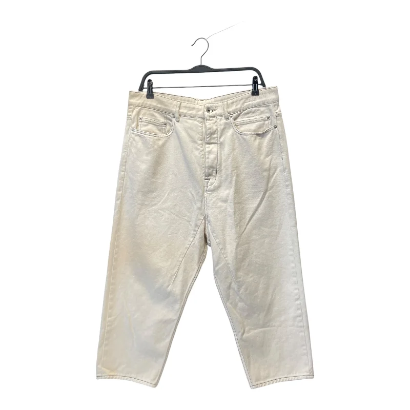 RICK OWENS DRKSHDW/Straight Pants/32/Cotton/CRM/