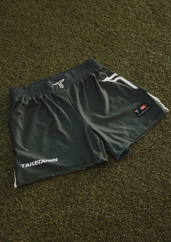 Battle Green Core Fight Shorts (5"&7“ Inseam)